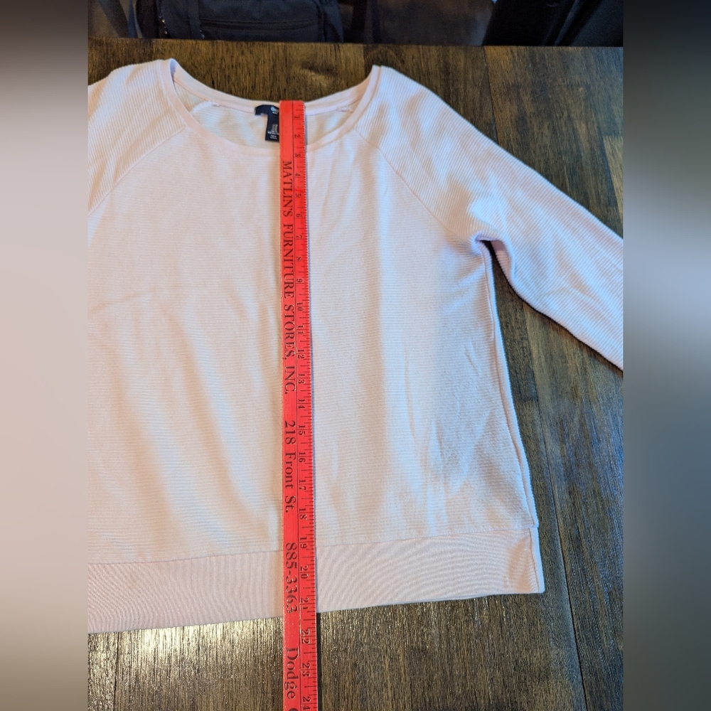 GAP Pink Relaxed Ribbed Top - Picture 7 of 7